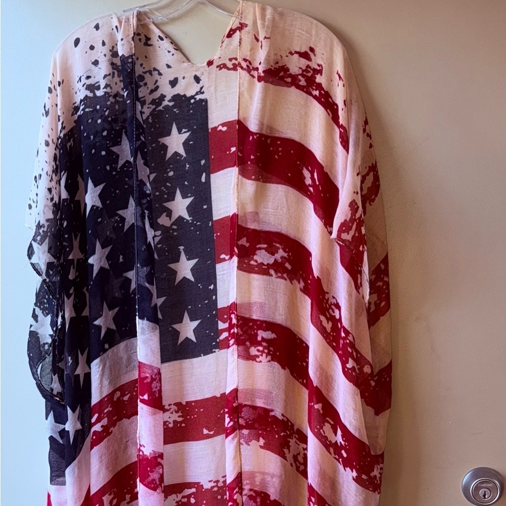 American flag fringe shrug - Picture 2 of 5